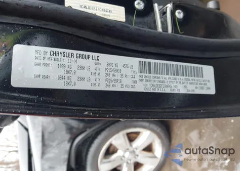 2015 Jeep Compass Latitude from USA, damaged, VIN 1C4NJDEB2FD184749